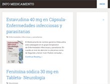Tablet Screenshot of infomedicamento.com